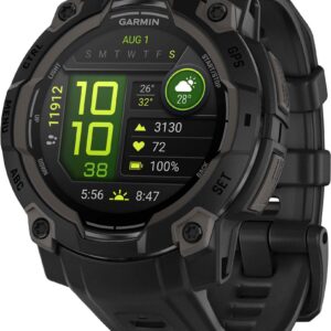 Garmin Instinct 3 AMOLED 45mm GPS 智能手表 黑色